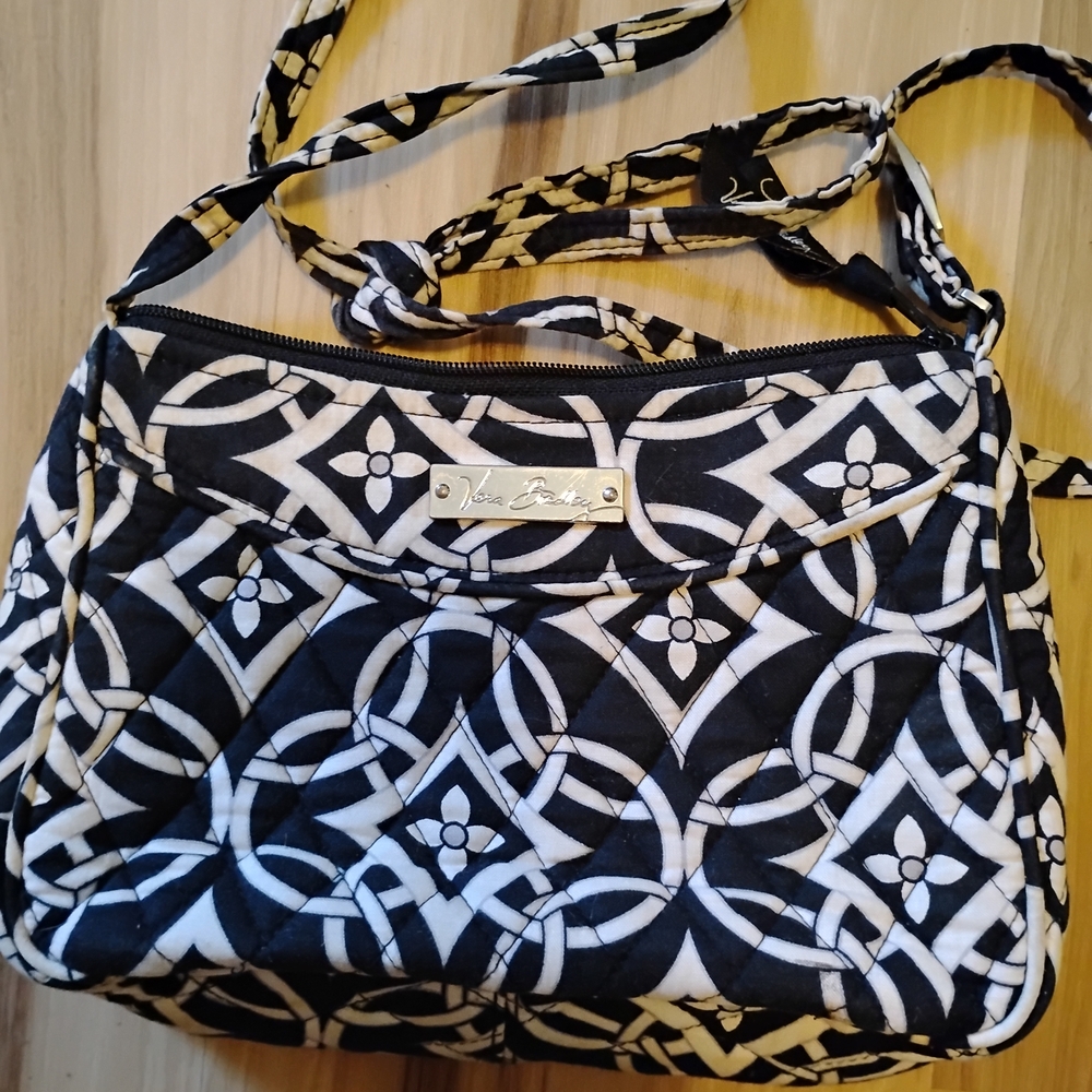 Vera Bradley Geometric Black and White Crossbody Bag